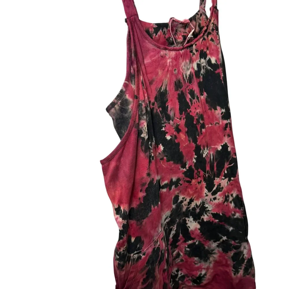 Dark Raspberry Romper Dress- Large - Picture 2 of 5